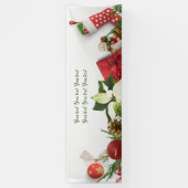 Frohe Weihnachten Ihr Text Banner (Vertikal)