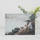 Frohe Weihnachten im Drehbuch auf Vollblut-Foto (Stehend Vorderseite)