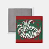 Frohe Weihnachten im Grünen Magnet (Vorderseite/Rückseite)