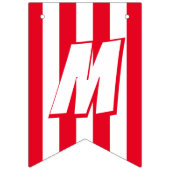 Frohe Weihnachten im Grünen und Rot und Weiß Muste Wimpelkette (Zweite Fahne)