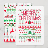 Frohe Weihnachten im hässlichen Pullover-Stil (Vorne/Hinten)
