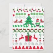 Frohe Weihnachten im hässlichen Pullover-Stil (Rückseite)