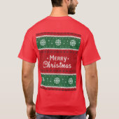 "Frohe Weihnachten im hässlichen Sweater Style T - T-Shirt (Rückseite)