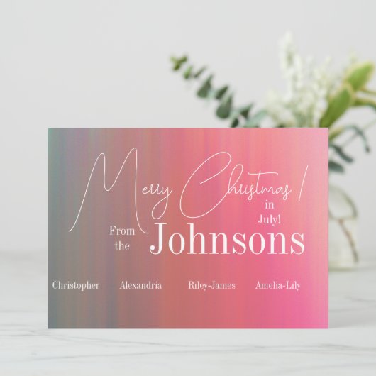 Frohe Weihnachten im Juli (Stehend Vorderseite)