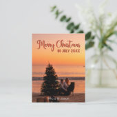 Frohe Weihnachten im Juli Custom Foto (Stehend Vorderseite)