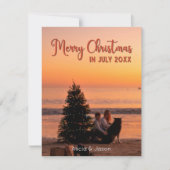 Frohe Weihnachten im Juli Custom Foto (Vorderseite)