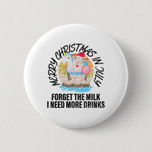 Frohe Weihnachten im Juli Lustiger Santa Hawaiian Button