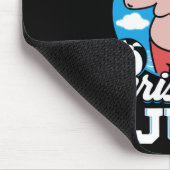 Frohe Weihnachten im Juli Lustiger Santa Mousepad (Ecke)