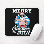 Frohe Weihnachten im Juli Lustiger Santa Mousepad (Mit Mouse)