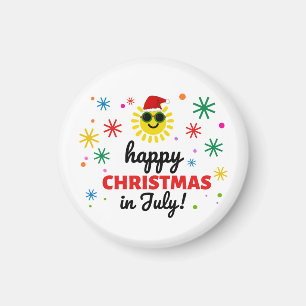 Frohe Weihnachten im Juli Magnet