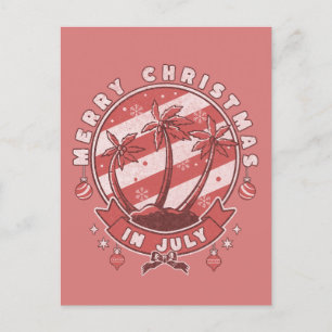 Frohe Weihnachten im Juli Postkarte