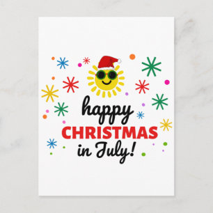 Frohe Weihnachten im Juli Postkarte