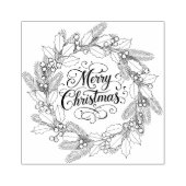Frohe Weihnachten im Kraut für Gummistempel (Prägung)