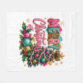 Frohe Weihnachten im Prepper-Stil Fleecedecke (Vorderseite (Horizontal))