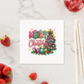 Frohe Weihnachten im Prepper-Stil Serviette (Beispiel)