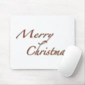 Frohe Weihnachten im roten Text Mousepad (Mit Mouse)