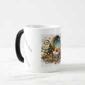 Frohe Weihnachten im Voraus. Verwandlungstasse (Vorderseite Links)