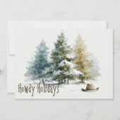 Frohe Weihnachten im Western-Stil mit rustikaler W (Vorderseite)