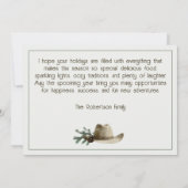 Frohe Weihnachten im Western-Stil mit rustikaler W (Rückseite)