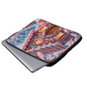 Frohe Weihnachten im Winter Laptopschutzhülle (Vorne Knopf)