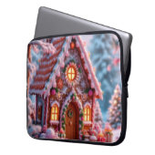 Frohe Weihnachten im Winter Laptopschutzhülle (Vorderseite Links)