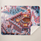 Frohe Weihnachten im Winter  Sherpadecke (Vorderseite (Horizontal))