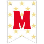 Frohe Weihnachten Imitat Gold Stars Weihnachtsfest Wimpelkette (Erste Fahne)