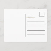 Frohe Weihnachten Imitate Gold 3 Foto Weihnachten Postkarte (Rückseite)