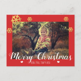 Frohe Weihnachten Imitate Gold Snowflakes