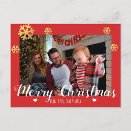 Frohe Weihnachten Imitate Gold Snowflakes