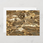 Frohe Weihnachten Imitate Goldene Foil Angelo (Vorne/Hinten)