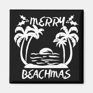 Frohe Weihnachten in Beachmas im Juli Magnet