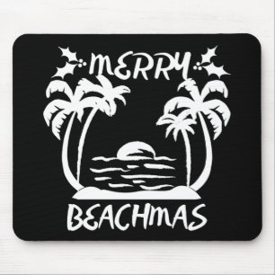 Frohe Weihnachten in Beachmas im Juli Mousepad