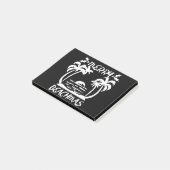 Frohe Weihnachten in Beachmas im Juli Post-it Klebezettel (angewinkelt)