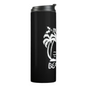 Frohe Weihnachten in Beachmas im Juli Thermosbecher (Nach links gedreht)