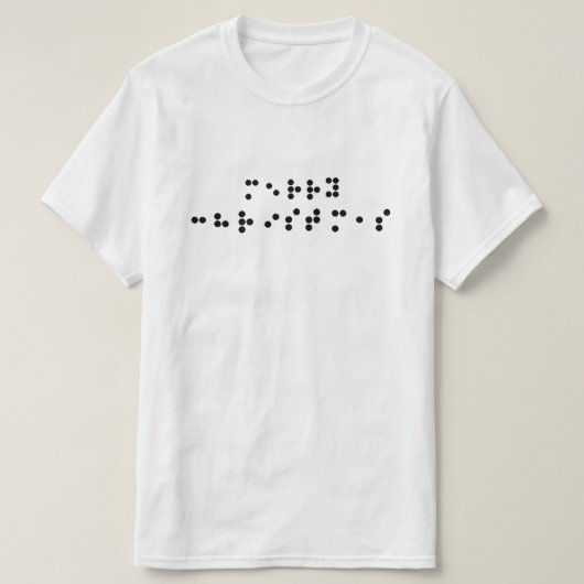 Frohe Weihnachten in Blindenschrift T-Shirt (Design vorne)