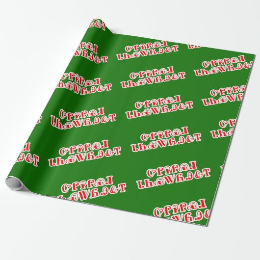 Frohe Weihnachten in Cherokee Wrapping Paper Geschenkpapier (Ungerollt)
