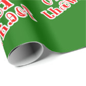 Frohe Weihnachten in Cherokee Wrapping Paper Geschenkpapier (Rolleneckpunkt)