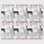 Frohe Weihnachten in den Kiefern Geschenkpapier (Flach)