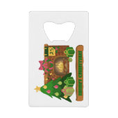 Frohe Weihnachten in der Nähe von Feuerfeuer Weihn Geldbeutel Flaschenöffner (Vorderseite)