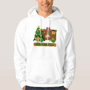 Frohe Weihnachten in der Nähe von Feuerfeuer Weihn Hoodie