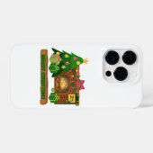 Frohe Weihnachten in der Nähe von Feuerfeuer Weihn iPhone Hülle (Rückseite (Horizontal))