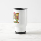 Frohe Weihnachten in der Nähe von Feuerfeuer Weihn Reisebecher (Mittel)