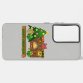 Frohe Weihnachten in der Nähe von Feuerfeuer Weihn Samsung Galaxy Hülle (Rückseite (Horizontal))