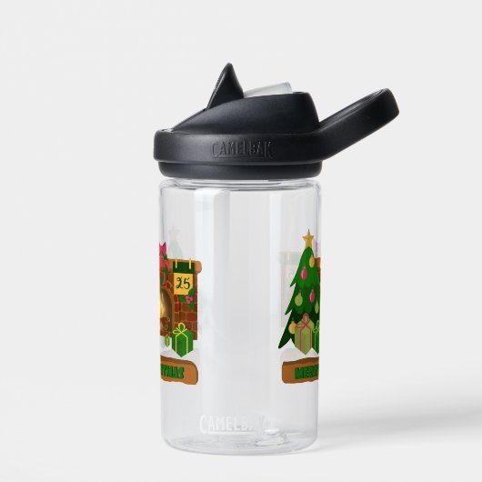 Frohe Weihnachten in der Nähe von Feuerfeuer Weihn Trinkflasche (Links)