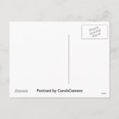 Frohe Weihnachten in der roten Postkarte (Rückseite)