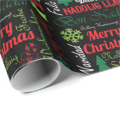 Frohe Weihnachten in der unterschiedlichen Geschenkpapier (Rolleneckpunkt)