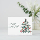 frohe weihnachten in dir postkarte (Stehend Vorderseite)