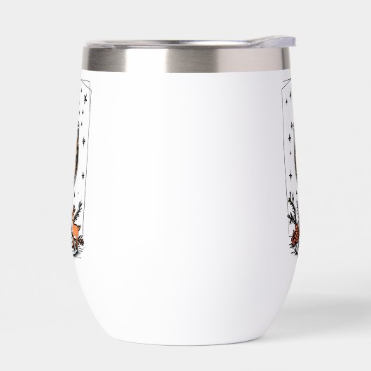 Frohe Weihnachten in einem Weinglas (Links)