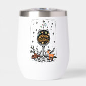 Frohe Weihnachten in einem Weinglas (Vorderseite)